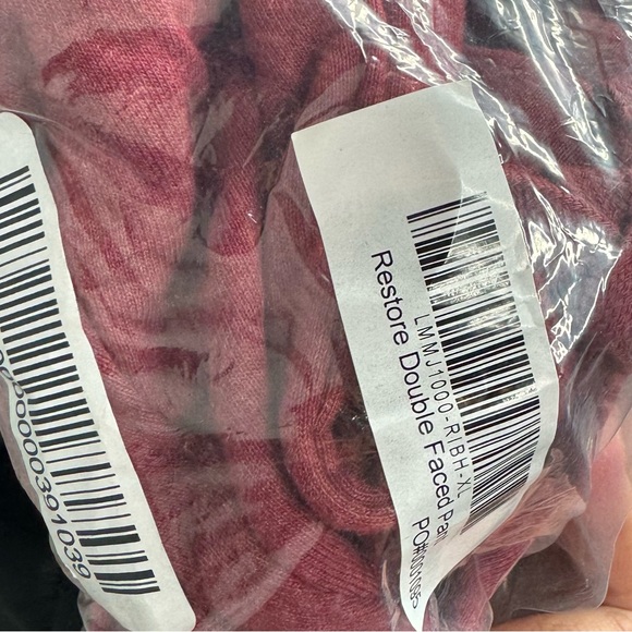 Lahgo Lunya Red Pants Mens Restore Double Faced Sweatpant Joggers Size XL - Picture 11 of 11